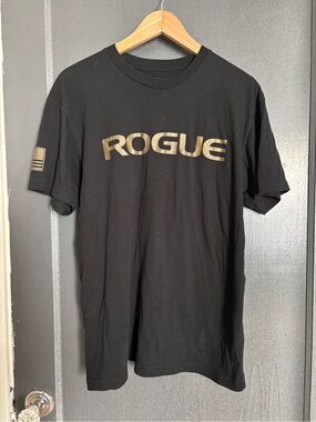 Rogue Black T-Shirt with Gold Logo